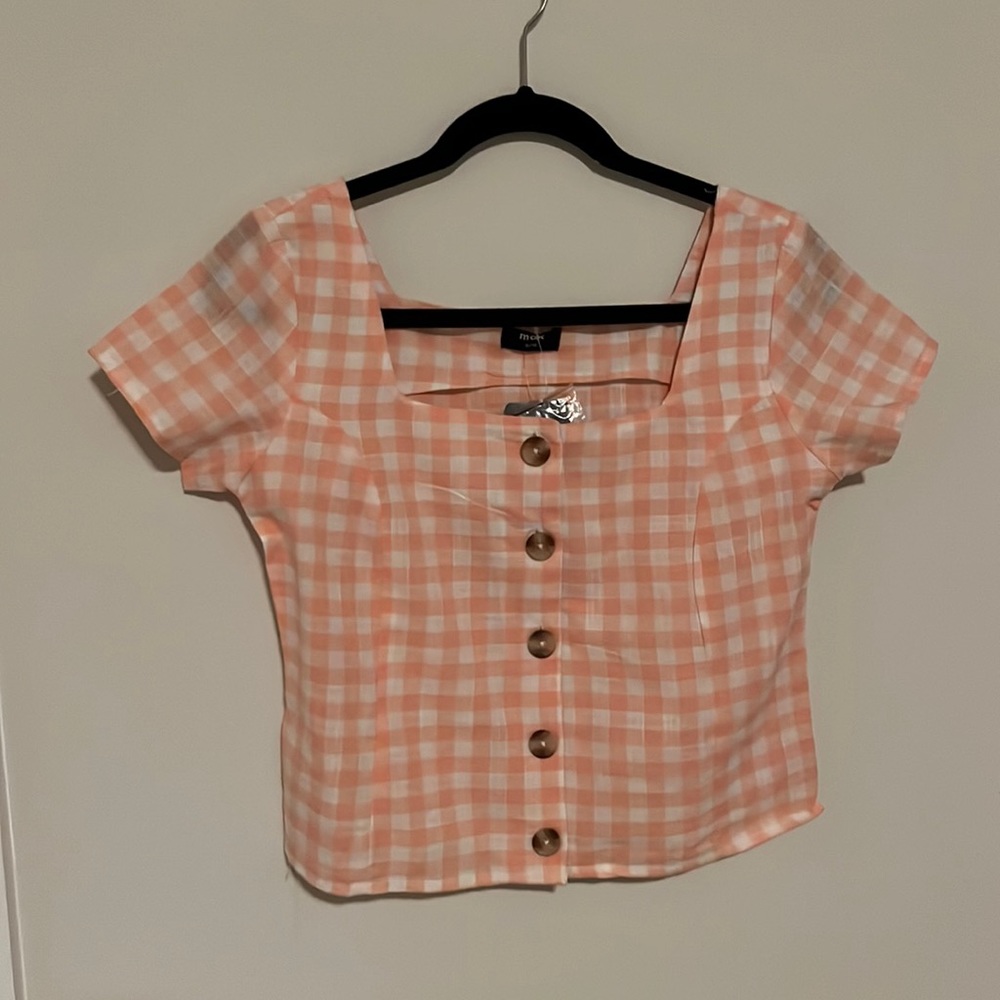 Small plaid top